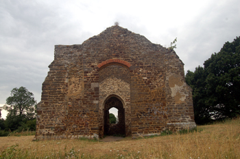 The east end of the nave showing the chancel arch July 2010